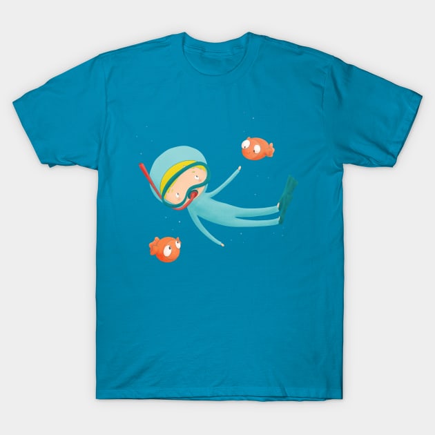 Diving T-Shirt by Lmay